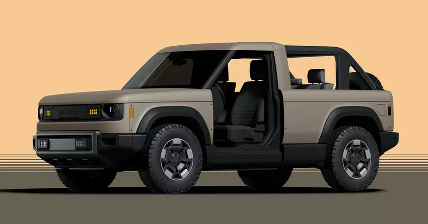 Das von Jeff Bezos unterstützte Startup Slate hat ein Elektroauto mit Transformator für 20.000 Dollar entwickelt