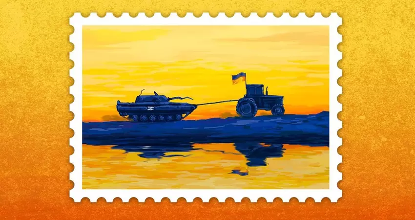 Ukrainische "Traktor-Truppen" erbeuten russischen MT-LB-Panzertransportwagen