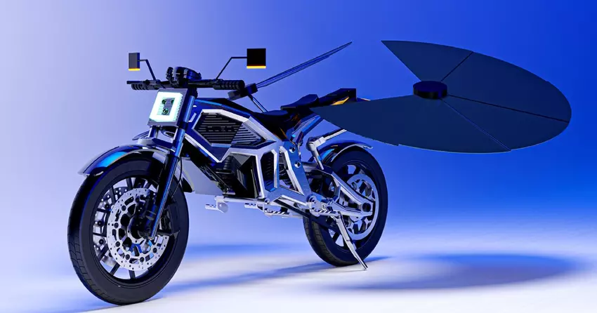 MASK Architects stellte das SOLARIS Motorrad mit Solarpanel-Ladung vor