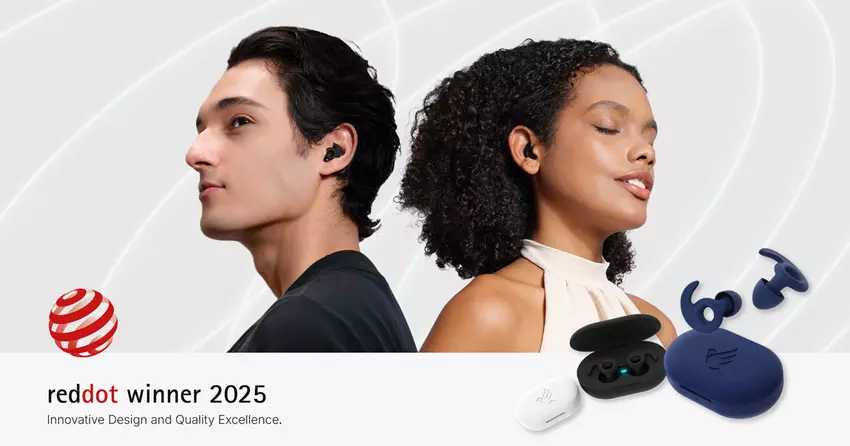Welove Ohrstöpsel haben den prestigeträchtigen Red Dot Design Award 2025 gewonnen