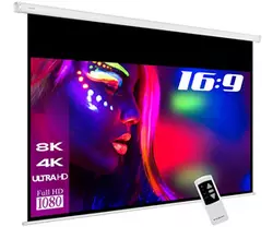 ESMART Professional MIMOTO GRAU Beamer Projektionsleinwand Tageslicht-Motor-Leinwand