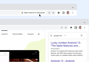 Google Chrome hat eine neue Seitenleiste, ...