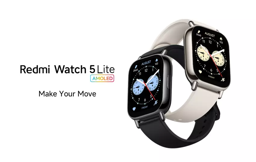 Redmi Watch 5 Lite: AMOLED-Display, Bluetooth-Anrufe und bis zu 18 Tage Akkulaufzeit für $48