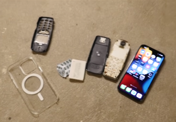 iPhone 13 Pro gegen Nokia 3310 ...