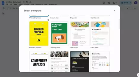 Google Docs fügt 40 neue Vorlagen hinzu