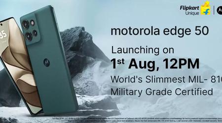 Motorola Edge 50 mit MIL-STD-810-Schutz und Sony LYT-700C-Kamera wird am 1. August vorgestellt