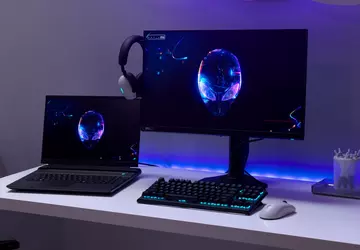 Dell stellte den Alienware-Monitor mit einer ...