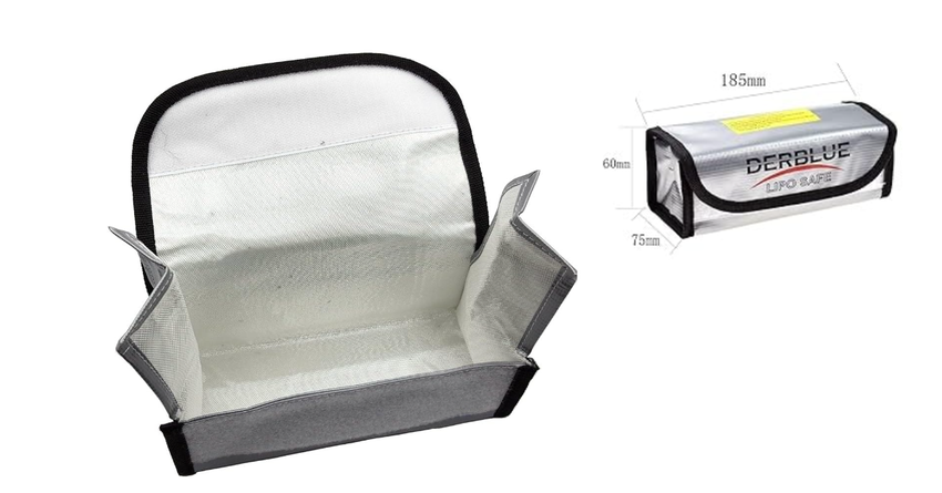 DerBlue 2pcs Lipo Akku Tasche