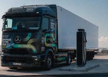 Elektro-Lkw Mercedes eActros 600 strebt Guinness-Rekord ...