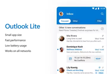 Microsoft hat Outlook Lite für Android-Nutzer ...