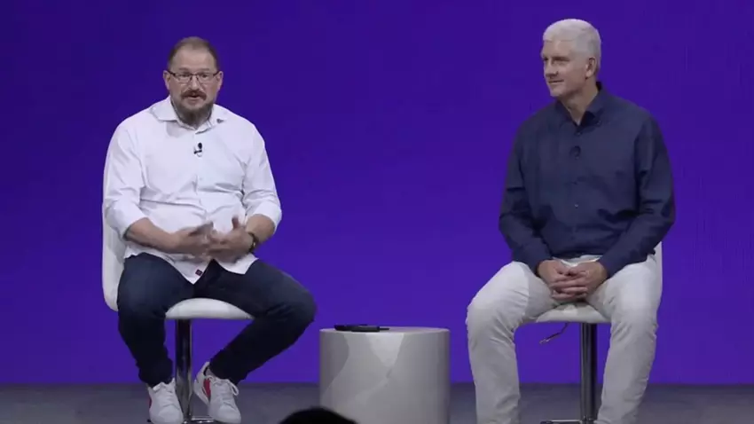 Rick Osterloh und Cristiano Amon beim Snapdragon Summit