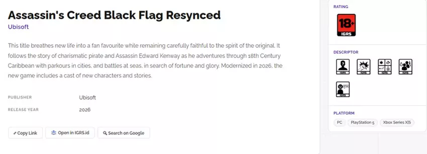 Bildschirmfoto aus Assassin's Creed Black Flag: Resynced