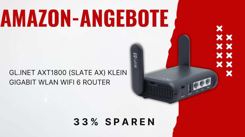 GL.iNet AXT1800 WiFi 6 Router – Jetzt über 50€ günstiger!
