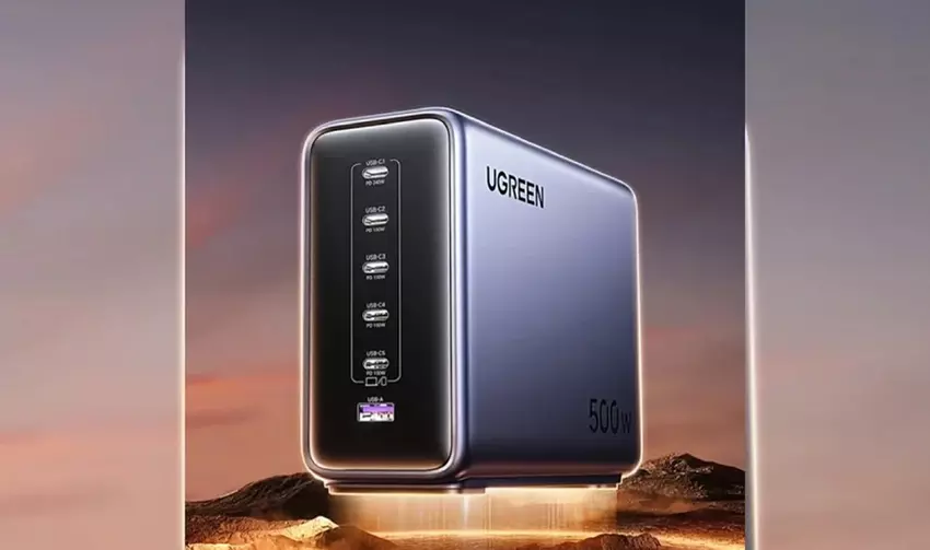 Laden Sie bis zu sechs Geräte gleichzeitig auf: UGREEN hat ein 500W-Netzteil mit einer Vielzahl von Anschlüssen auf den Markt gebracht