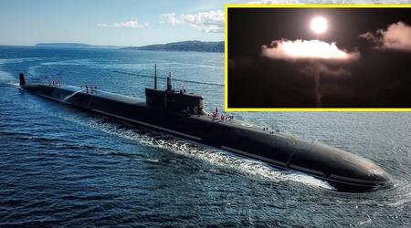 Das atomgetriebene U-Boot Emperor Alexander III hat die ballistische Interkontinentalrakete SS-NX-30 gestartet, die eine Reichweite von 9.300 Kilometern hat und Hyperschall-Atomeinheiten tragen kann