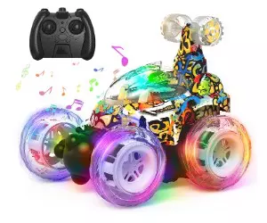 Kizeefun RC Stunt Car mit blinkenden ...