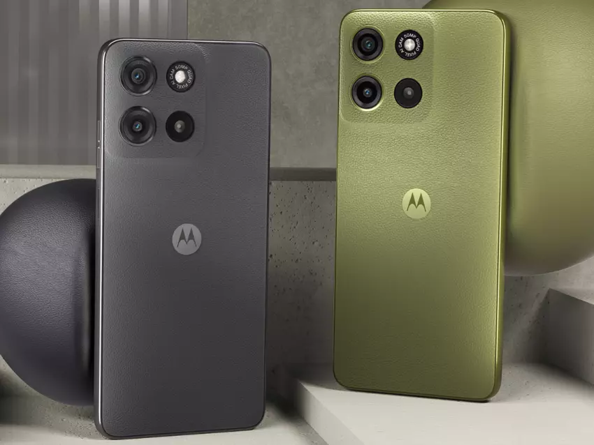 Moto G15 Power in den Farben Gravity Grey und Iguana Green