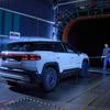 Der neue Jeep Compass im Windkanal.