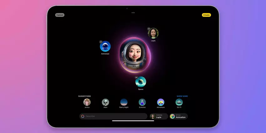 Apple Image Playground markiert Bilder mit von künstlicher Intelligenz generierten Metadaten