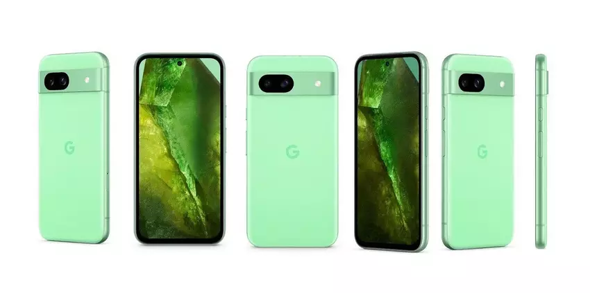 Google Pixel 8a ist in neuen hochwertigen Renderings erschienen, das Smartphone ist von allen Seiten zu sehen