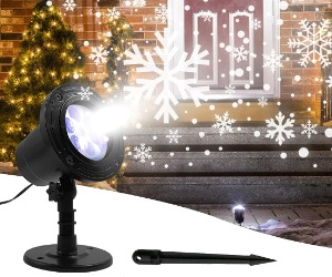 Weihnachten Schneeflocken Lichter Beamer Anborzest
