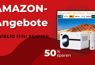 Wielio Mini Beamer Full HD Projektor ...