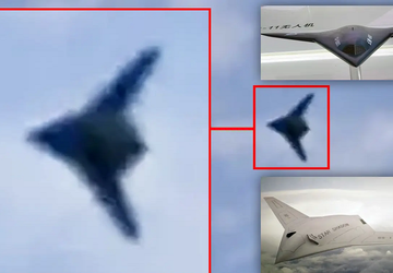 Eine mysteriöse Tarnkappendrohne, die der Northrop ...