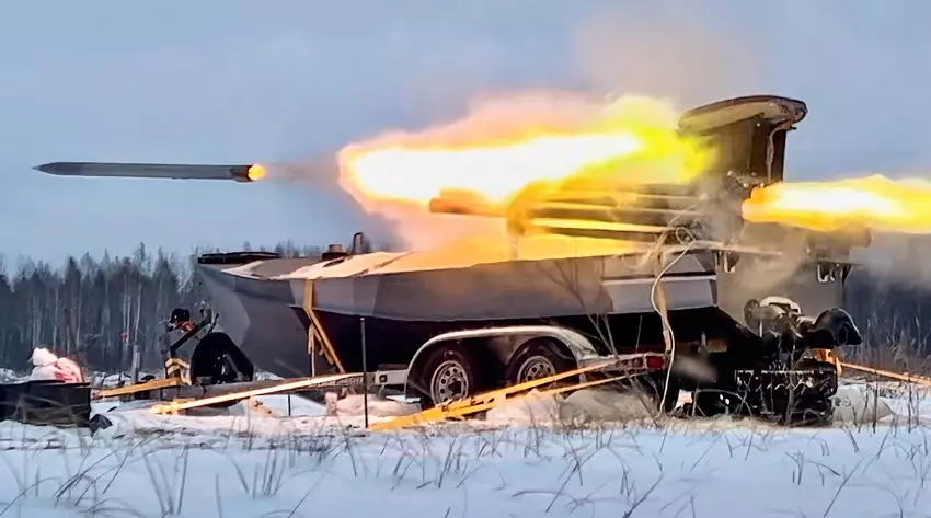 Die ukrainischen Sea-Baby-Marinedrohnen waren mit Grad-Mehrfachraketenwerfern ausgestattet