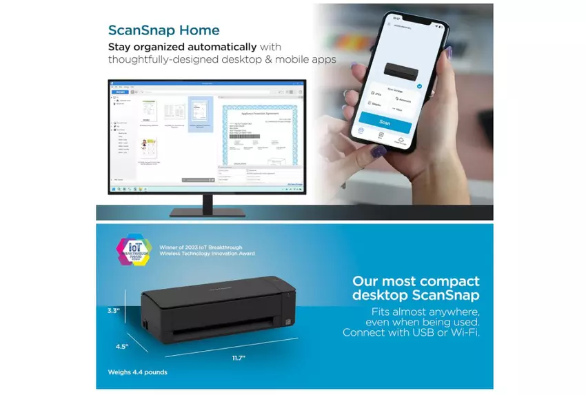 ScanSnap iX1300 kompakter Scanner für Dokumente