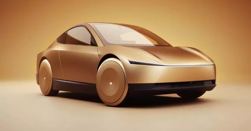 Tesla Cybercab von vorne gezeigt