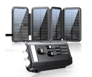 Superallure Solar Ladegerät Power Bank 27000mAh