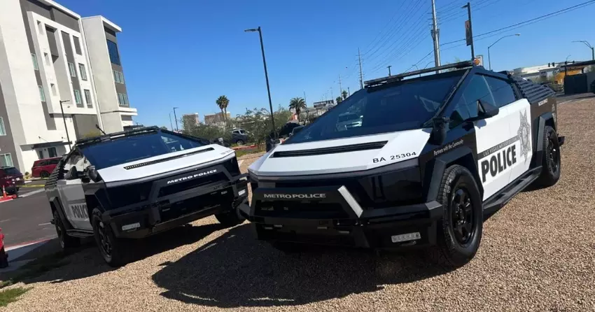 Die Polizei von Las Vegas bildet die erste Streifenflotte von Tesla Cybertruck