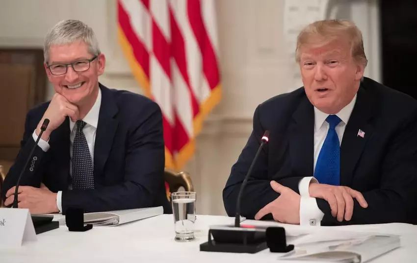 Donald Trump und Tim Cook auf dem Weltwirtschaftsforum