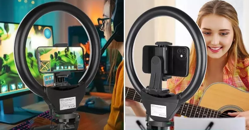 UBeesize Ring Light Ausziehbarer bester handy-ständer zum aufnehmen