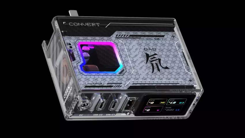 Nubia hat Red Magic Deuterium-Front GaN vorgestellt, ein 150-W-Ladegerät mit Display und RGB-Hintergrundbeleuchtung