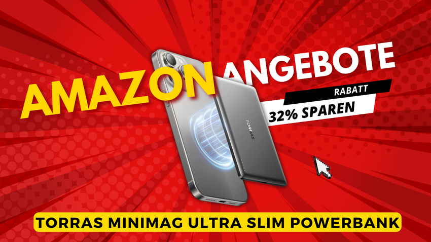 TORRAS MiniMag Ultra Slim Powerbank: Revolutionäre 5000mAh Powerbank – 16€ günstiger!