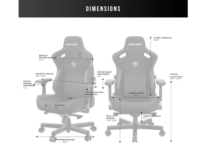 AndaSeat Kaiser 3 pro gamer stuhl marken