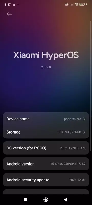 HyperOS 2.0 Update für Poco X6 Pro
