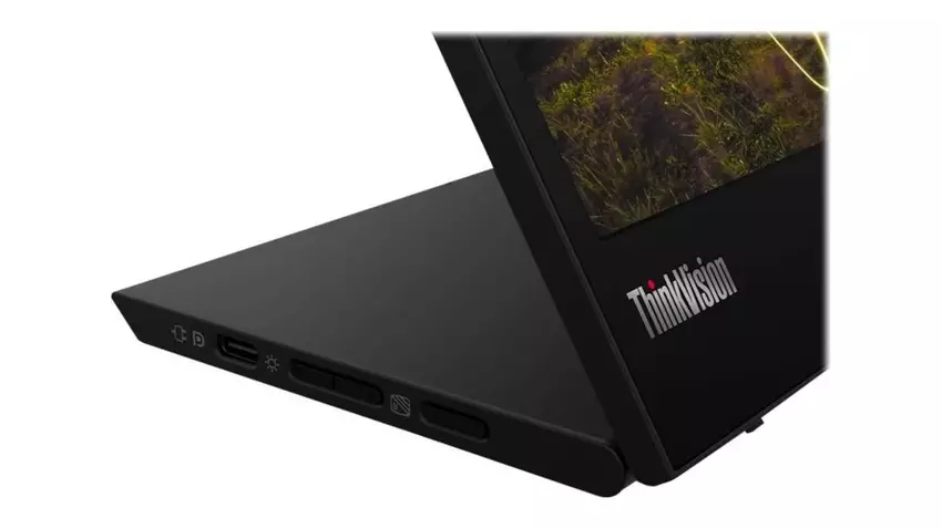 Lenovo ThinkVision M15 Zweitbildschirm-Laptop-Setup