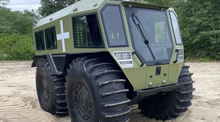 Die ukrainische Armee erhält ein neues einheimisches geländegängiges Amphibienfahrzeug "TAKHA", das die meisten Hindernisse überwinden kann