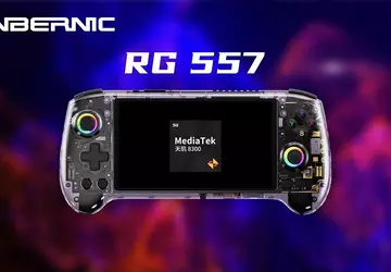 Die Handheld-Konsole Anbernic RG 557 wird ...