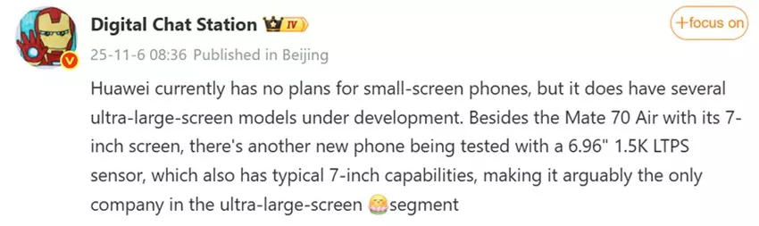 Vorabinformationen über das neue Huawei-Smartphone von Digital Chat Station