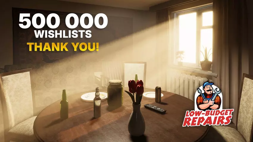 Der amüsante Low-Budget-Reparatursimulator hat große Aufmerksamkeit erregt - das Spiel wurde auf die Wunschliste von 500 Tausend Steam-Nutzern gesetzt