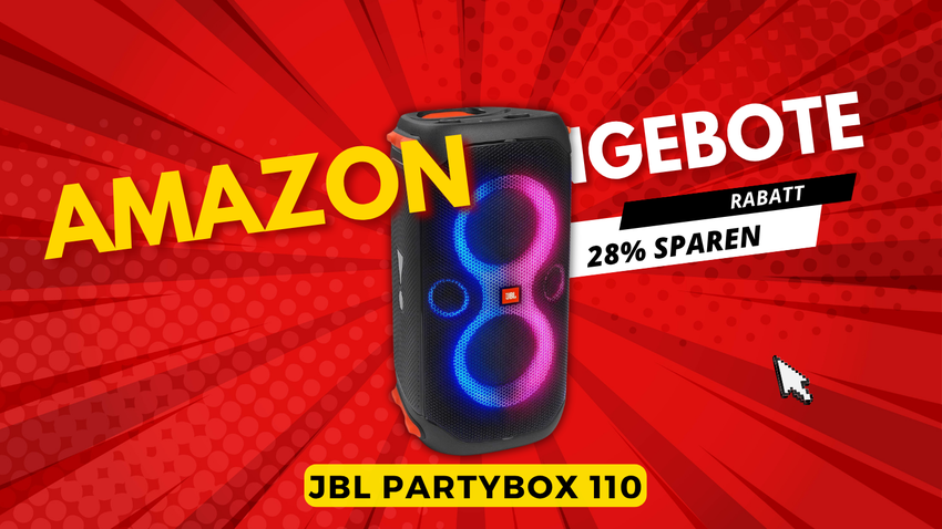 JBL PartyBox 110 Partylautsprecher – Jetzt 110€ günstiger bei Amazon!