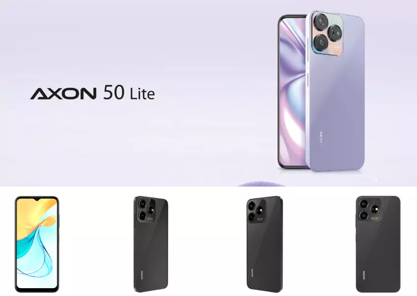 ZTE Axon 50 Lite - Mittelklasse-Smartphone mit 50-MP-Kamera, 5000-mAh-Akku, Design im Stil des iPhone 14 Pro zu einem Preis von 250 $