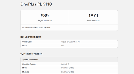Laut der Geekbench-Datenbank wird das OnePlus 15 den Snapdragon 8 Elite 2 erhalten, aber es gibt einen Vorbehalt