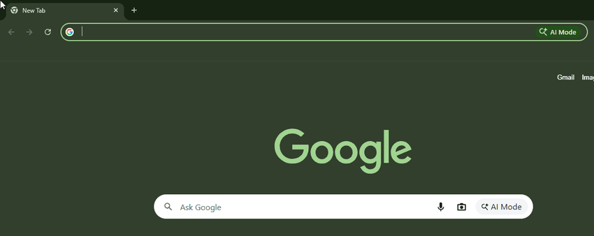 Neue Startseite von Google Chrone