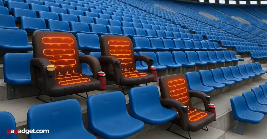 Beheizter Tribünenstuhl. Quelle