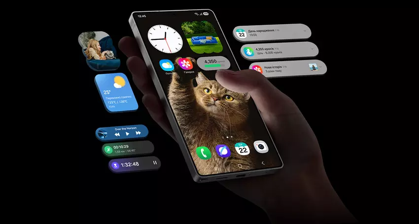 Die Benutzeroberfläche des Galaxy S25. Illustration: Samsung
