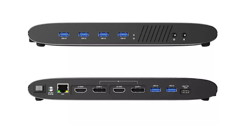 Steckbare USB 3.0 Dual Horizontal (UD-6950H) Dockingstation für thinkpad
